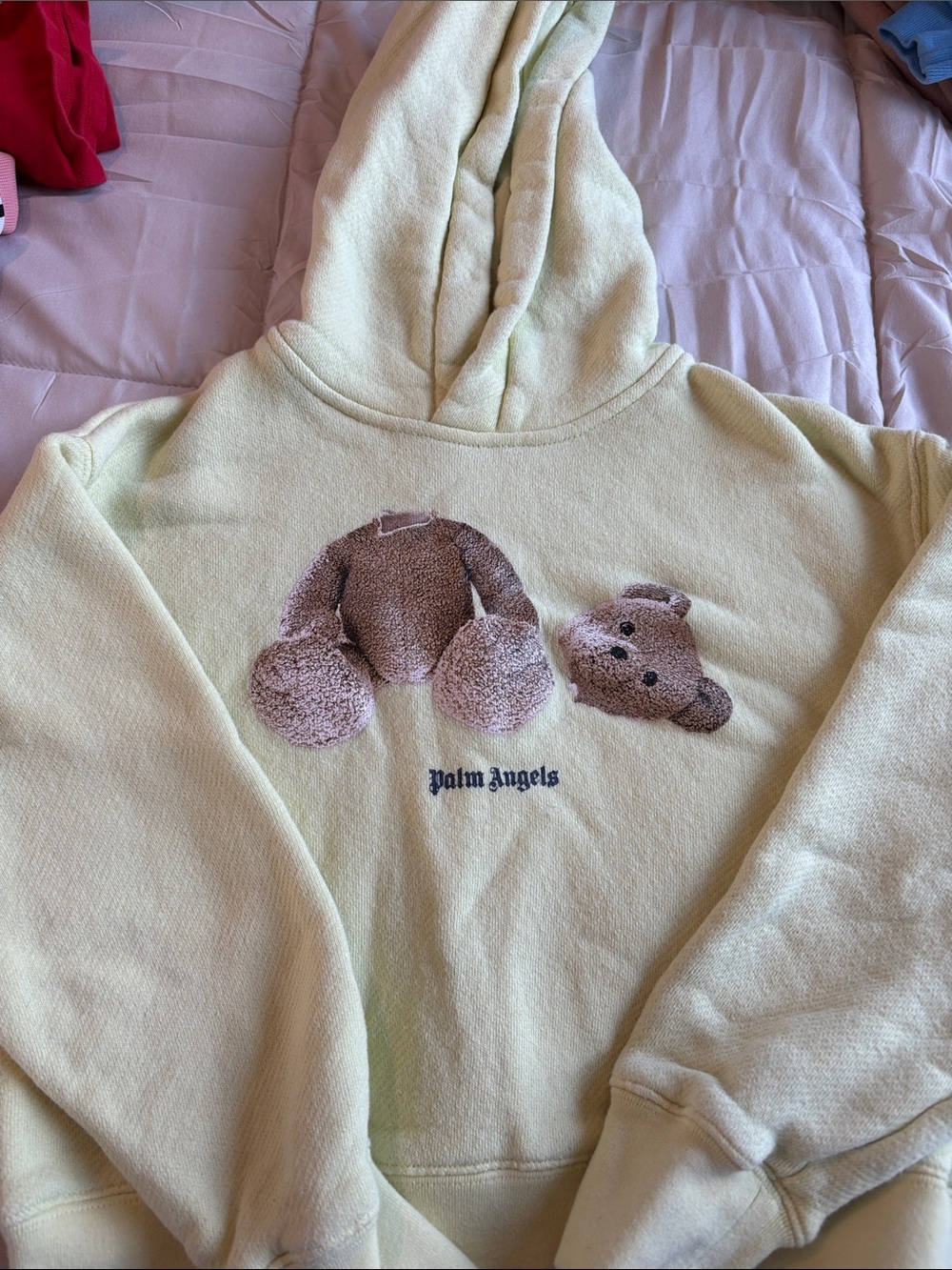 Palm Angels yellow hoodie